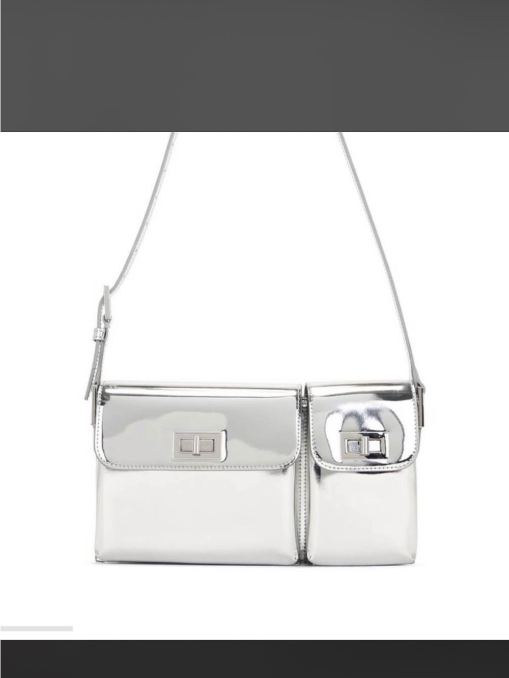 By Far Silver Billy Bag